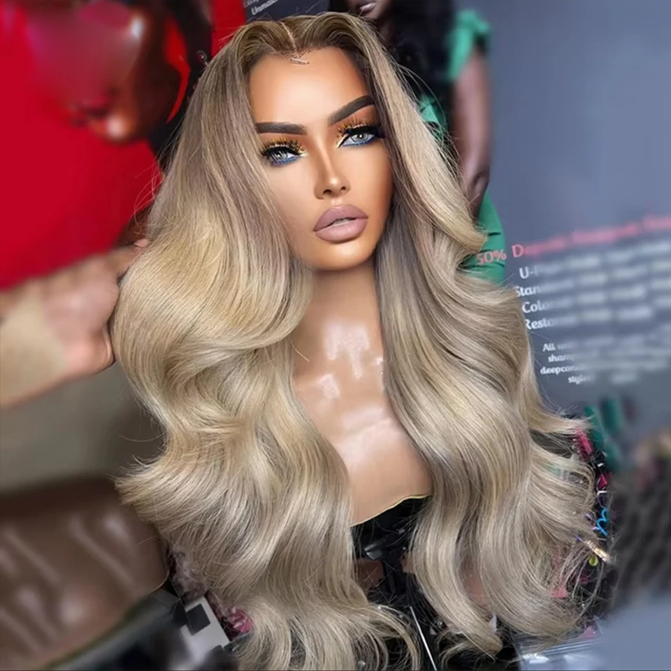 Undetectable Hd Lace Brazilian Purple Highlight Colored Human Hair Hot Sale Minimal Shedding Body Wave Soft Bouncy Texture