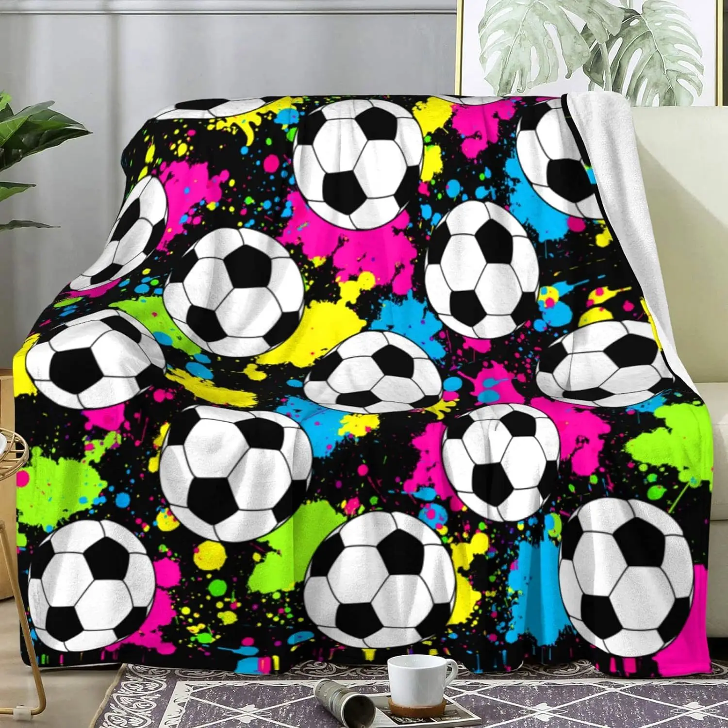 Softball Blanket Super Soft Flannel Blankets and Throws Outdoor Ball for Bedding Boys Girls Adults Gifts