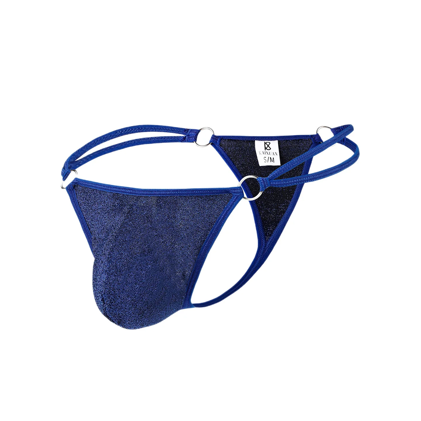 Men's Underwear Ice Silk Hanging Crotch High Elastic Tight U-shaped Pocket Thong Breathable Hip Lift T Pants Jockstrap for Men