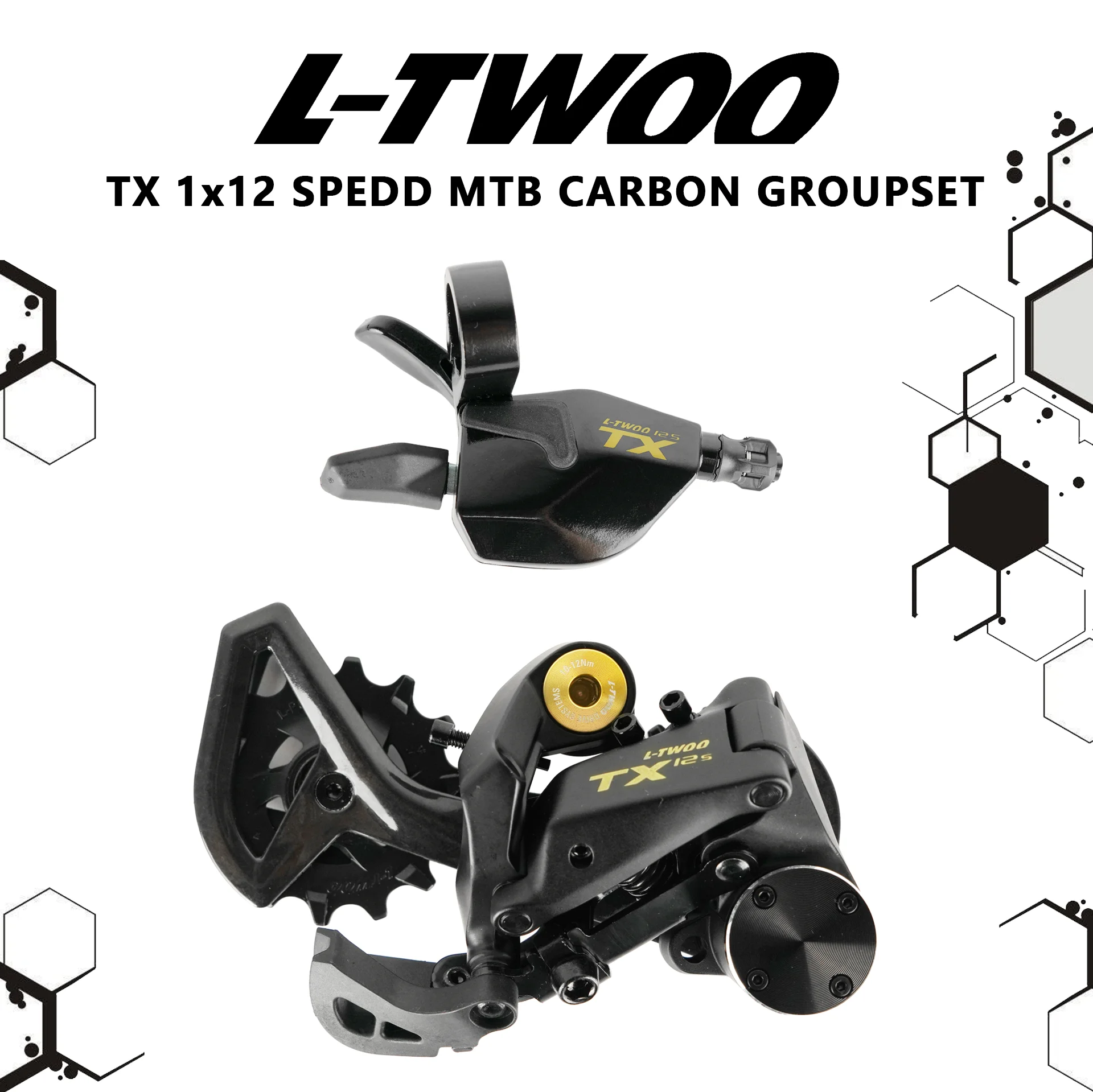 NEW! LTWOO TX 1x12 Speed Aluminum Alloy Shifter + Stabilize