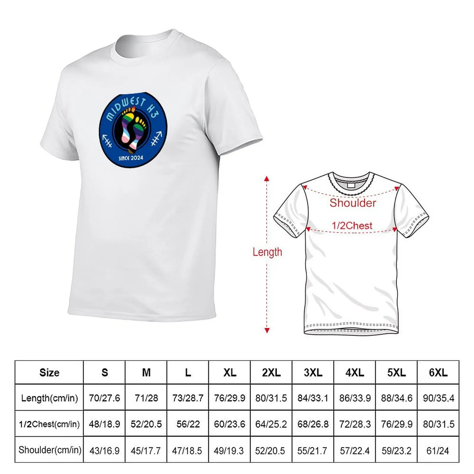 Midwest H3 Logo T-Shirt t shirts for man pack cotton man t shirt designer T-Shirt