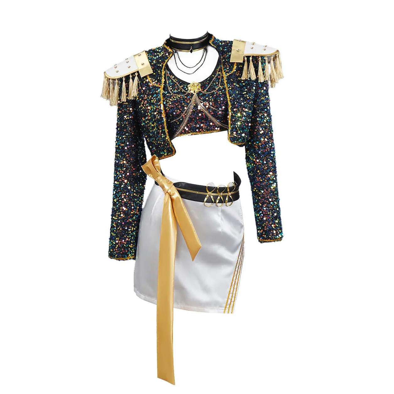 

Kpop Demon Hunters Kids Costume Girl Hot Cosplay Outfits Role Play Halloween Suit Performance Clothes Fashion 2025 아동 상하복 세트