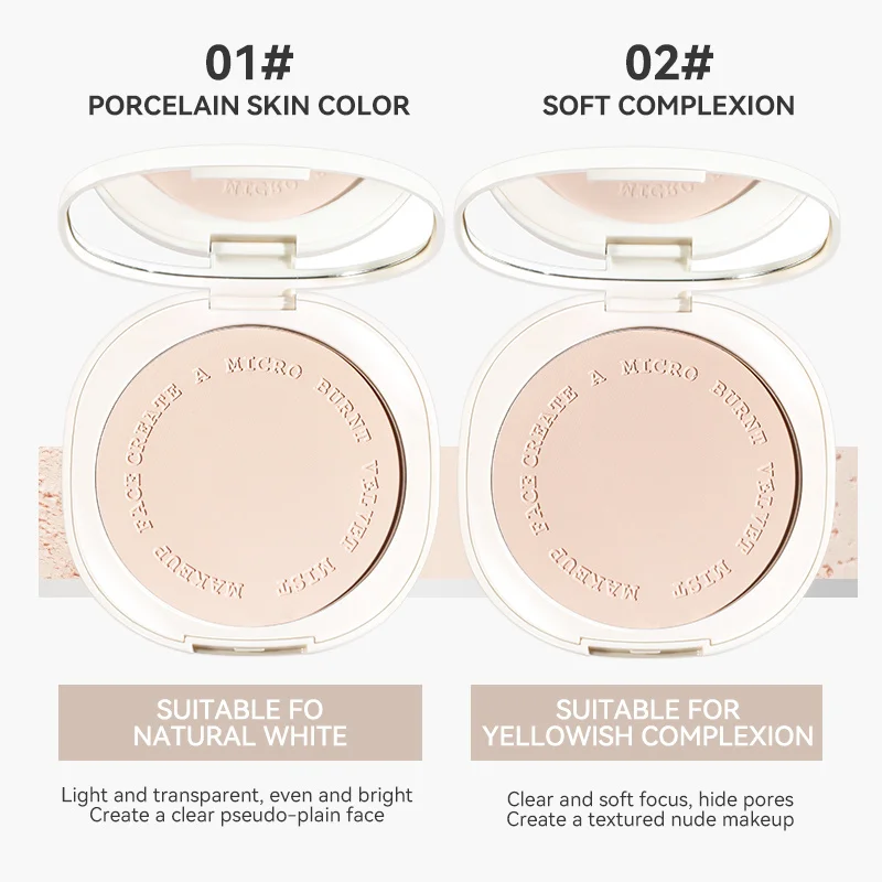 NOVO Special Fog Clear Powder Soft Burnt Matt Light Translucent Cover Defects Brighten Skin Color Long Lasting Makeup Powder