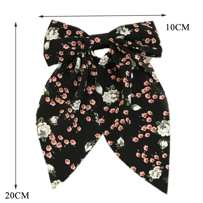 New Korean version of Dongdaemun hair accessories small fresh floral bow hairpin duckbill top clip hairpin hairpin for women