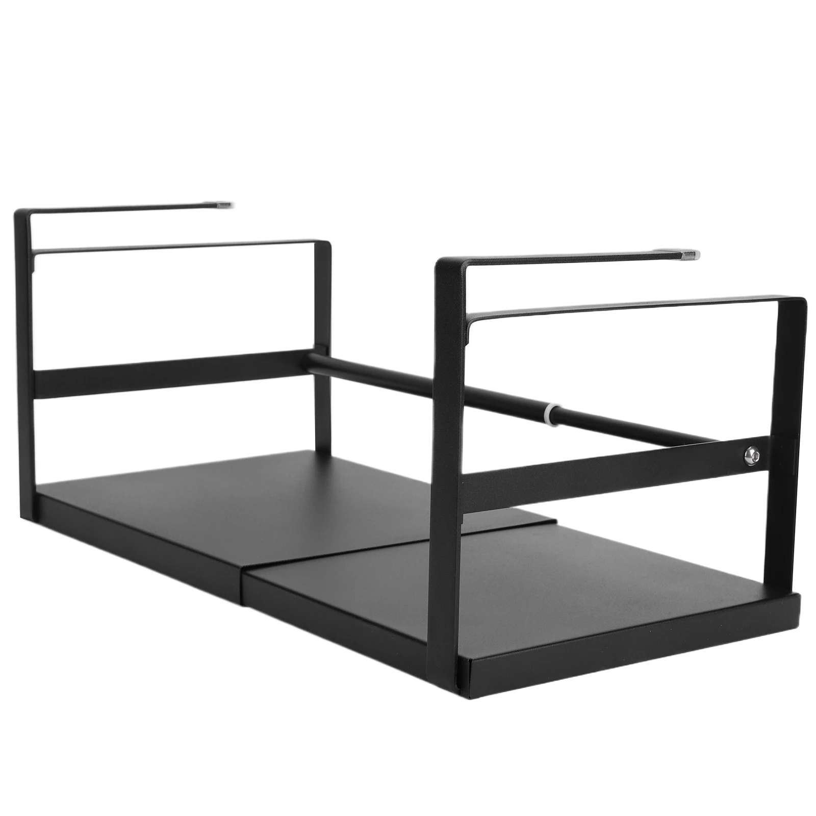 

Expandable Cabinet Organizer Shelf Seasoning Bottle Storage Rack Expandable Under Shelf Storage Rack for Kitchen Pantry Office