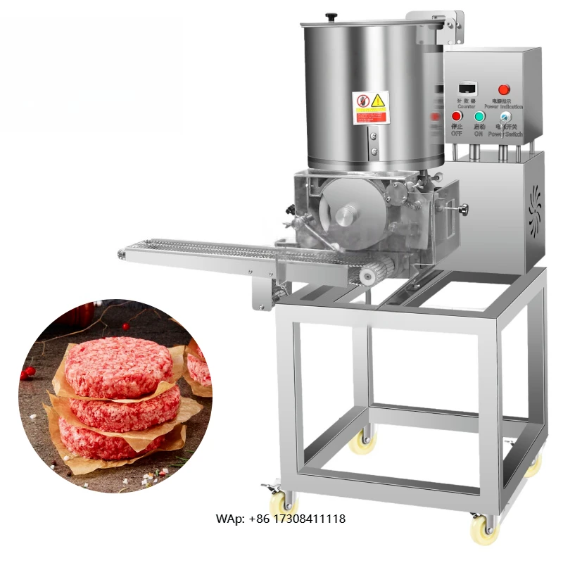 Fully automatic commercial meat patty machine, burger machine, beef burger meat patty machine