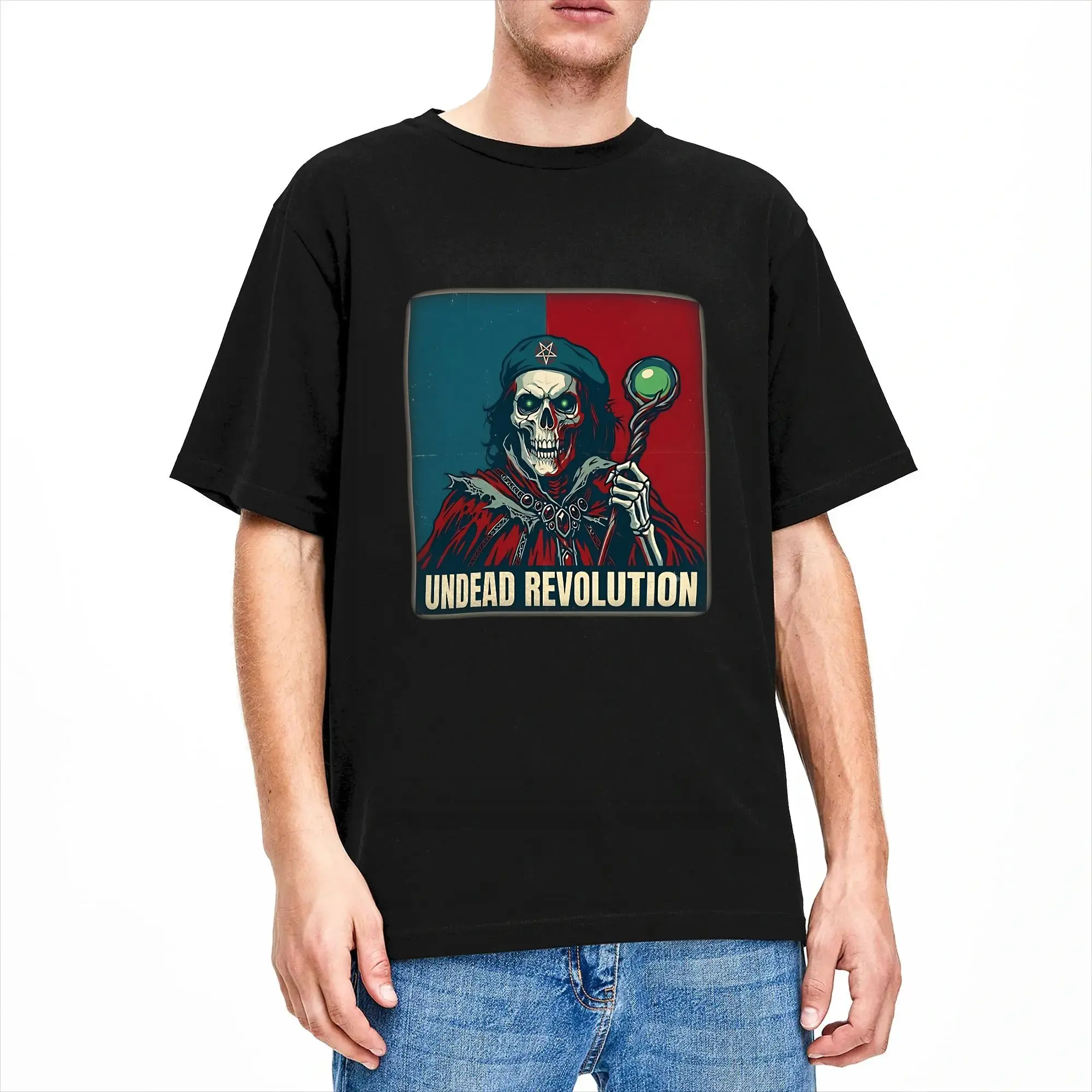 Che Guevara Lich Parody RPG  Cotton T Shirt For Men Summer  Y2K Fun T Shirts Fashion Tees Oversized Pattern Tops