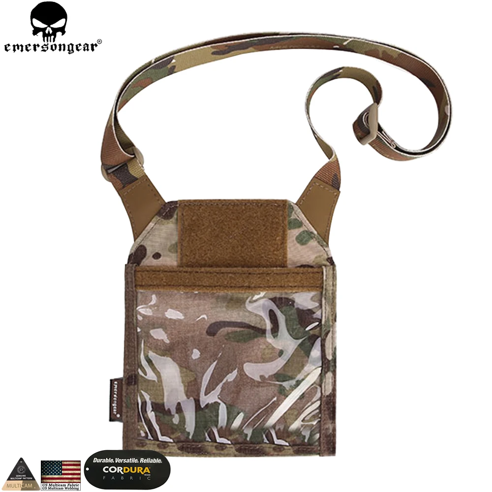 EMERSON Lightweight Passport Holder Travel Wallet Hanging Neck Passport Multi-camo Bag Document Organizer ID Credit Card Holder