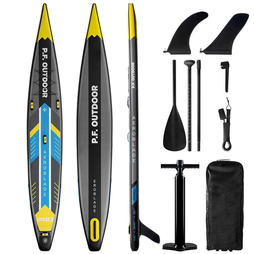 

P.F Factory Price Touring 14 Feet 6 Inch Sup Boards Inflatable Stand up Sap Paddle Board Racing Water Play with Accessories