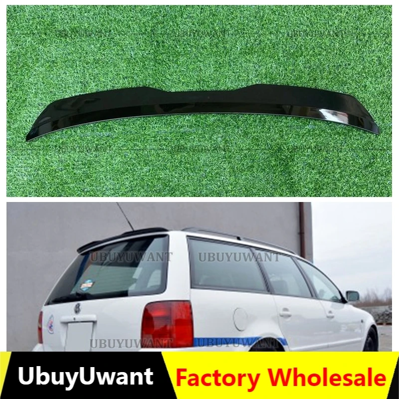 Car Roof Spoiler For Volkswagen VW Passat B5 (3BG) Variant 1996-2005 Glossy Black Universal Rear Trunk Spoiler Hatchback WING