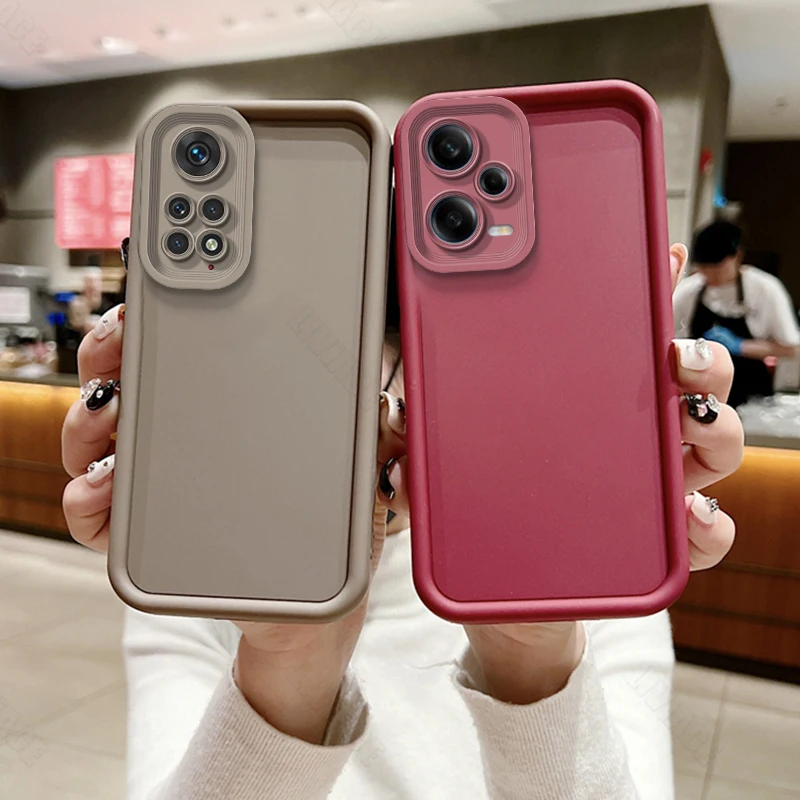 Matte Silicone Case For Xiaomi Redmi Note 11 Pro 10 12 8 9 Pro Max Plus 7 Redmi 9 9A 9T 9C 10C 12C 13C Note11 11Pro Back Cover