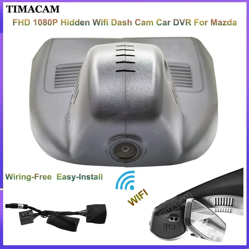 

TIMACAM For Mazda 3 Axela 2017 2018 2019 2020 2021 2022 Dash Cam Camera HD 1080P Wifi Car DVR Driving Recorder Easy to Install