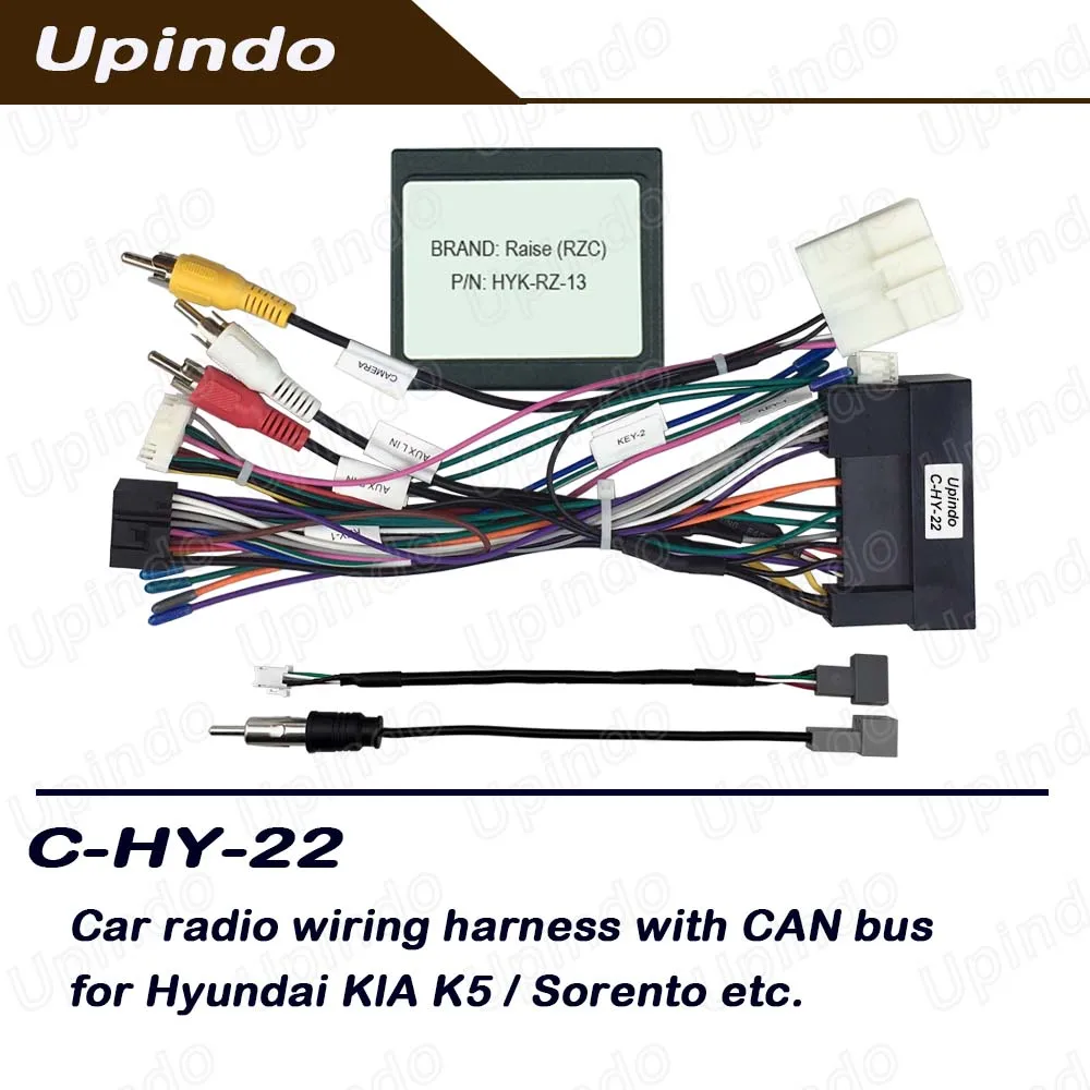 

Android Radio Wiring Harness CANBus Adapter for Hyundai K5 Sorento Car Stereo Connector Plug Power Cable Kit