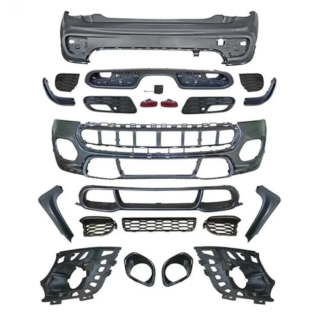 

Комплект кузова переднего и заднего бампера в сборе для BMW MINI Cooper F55 F56 F57 2012-13, модифицированная решетка в стиле JCW, маска, автомобильные аксессуары