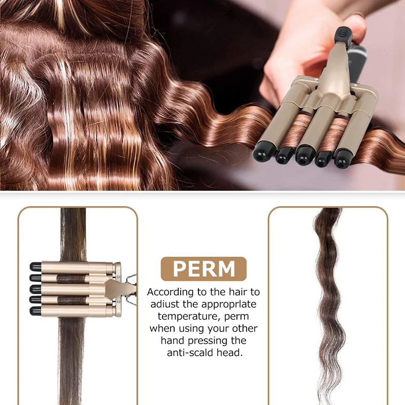 Wave Board Hair Styling Tool Curling Iron Women Hair Curler Corn Perm Splint Fast Heating Corrugated Hair Straightener