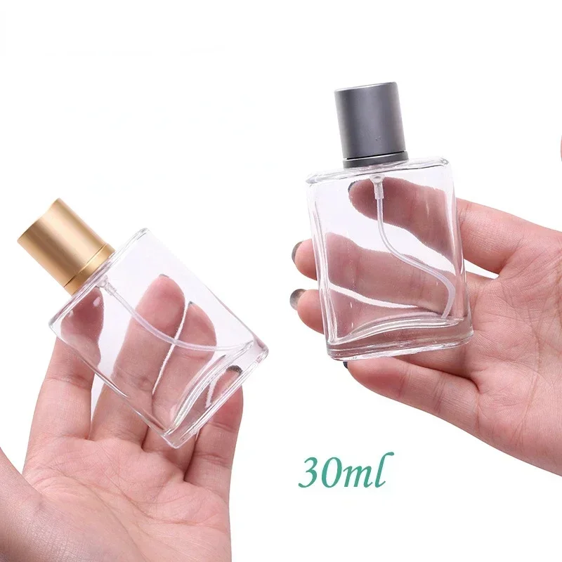 30ml Screw Top Sandblasted Glass Perfume Bottle Liquid Spray Bottle Empty Bottle 50ml Dispenser Bottles Empty Makeup Fine Mist