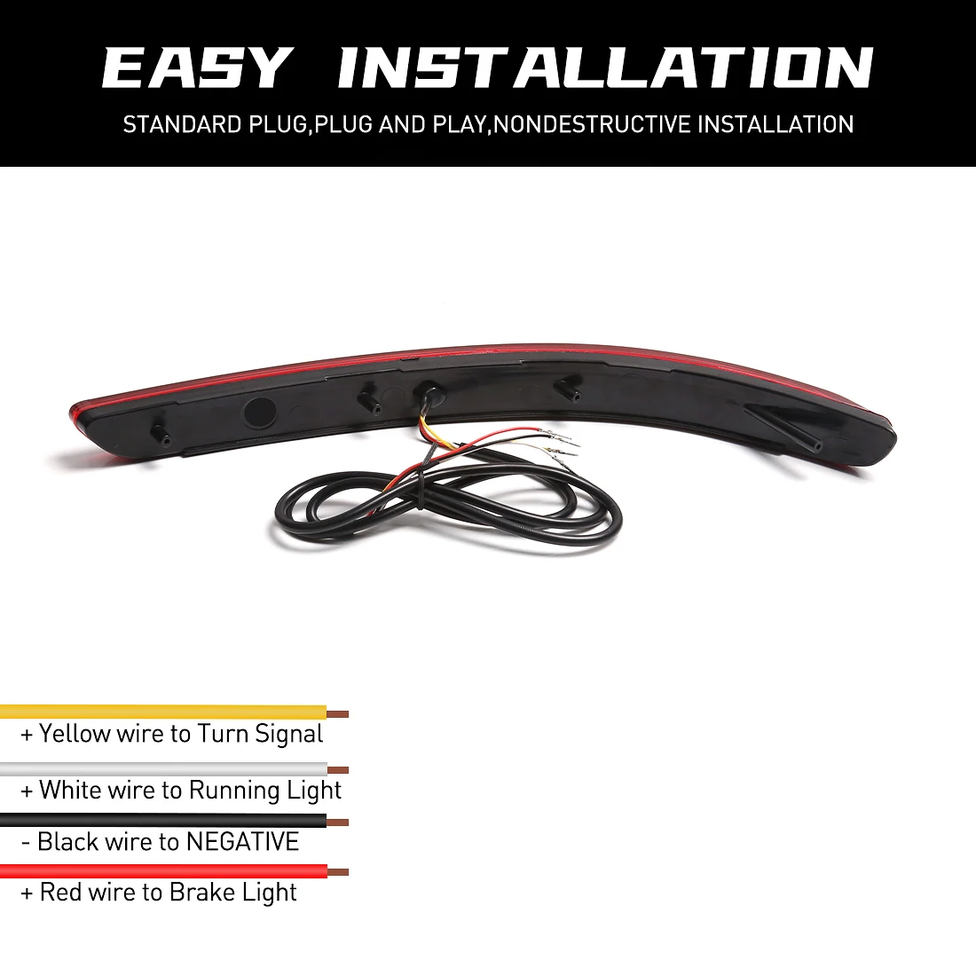 LED Rear Bumper Reflector Lights For Kia PEGAS 2016 2017 2018 2019 2020 2021 2022 Running Brake Dynamic Turn Signal Lamps 12V