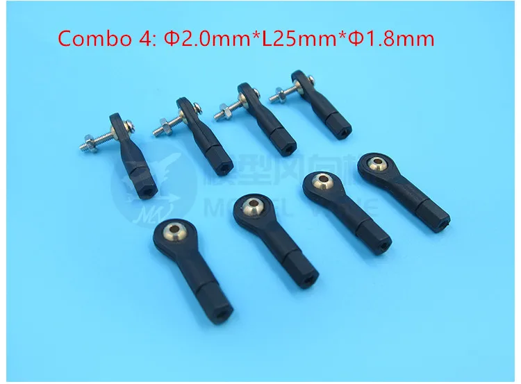 8pcs/lot M2/M3 Plastic Rod End Ball Head Holder Tie Rod Ends Wear Resisting Ball Joints For Rc Boat Car Airplane Trucks Buggys