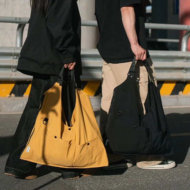 

Tote Bag for Men Sports Bags Dual-purpose Crossbody Bag Camping Outdoors Fold Multiple Pockets Large Capacity Jacket Backpack
