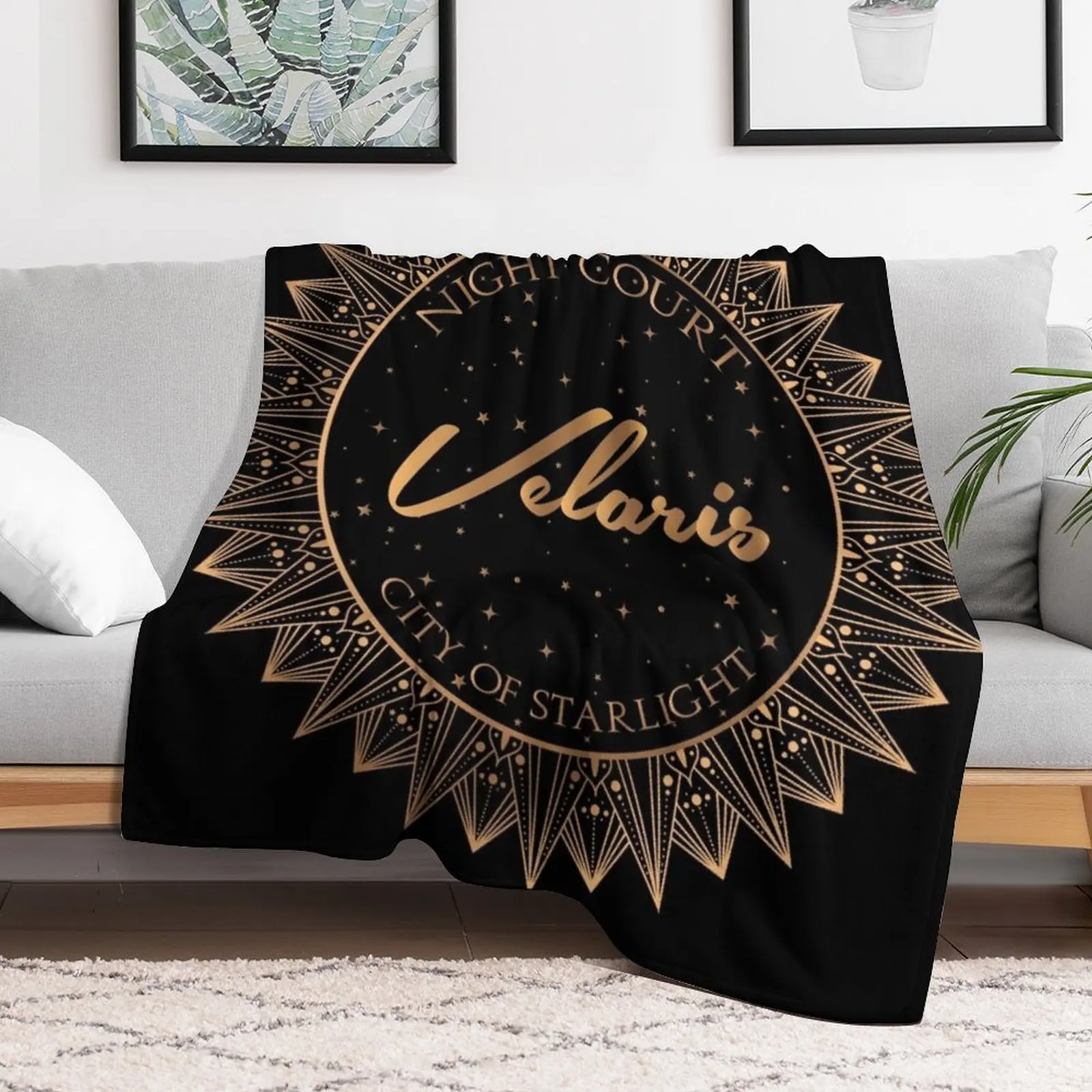 Night Court, Velaris, City of Starlight - ACOTAR Throw Blanket