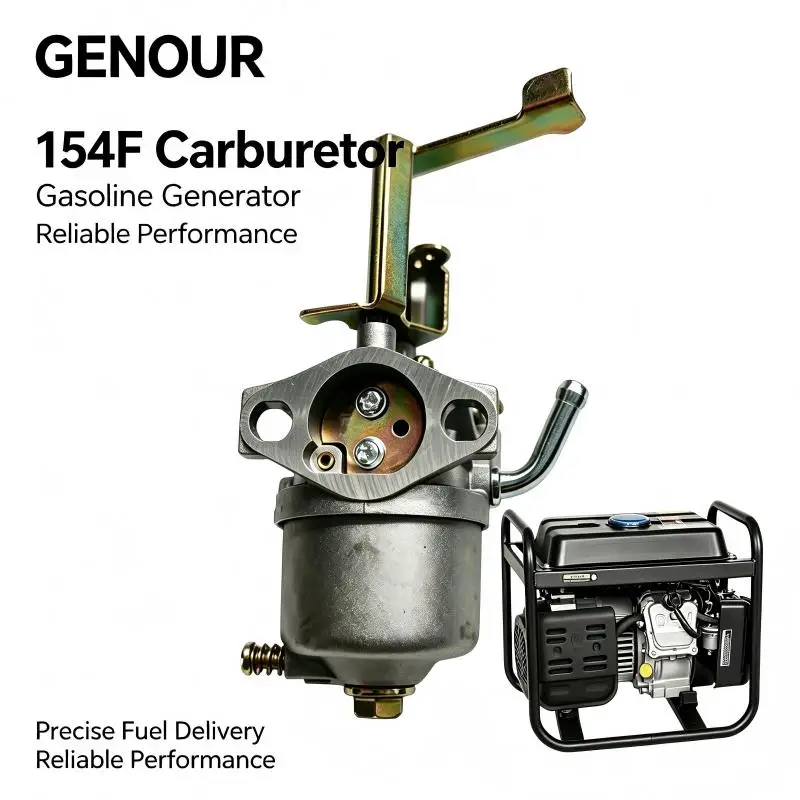 154F 156F Carburetor Assembly for Gas Petrol Power Equipment 1500-1800W 2.4-2.6HP with Gasket Suitable 1KW Gas Generator