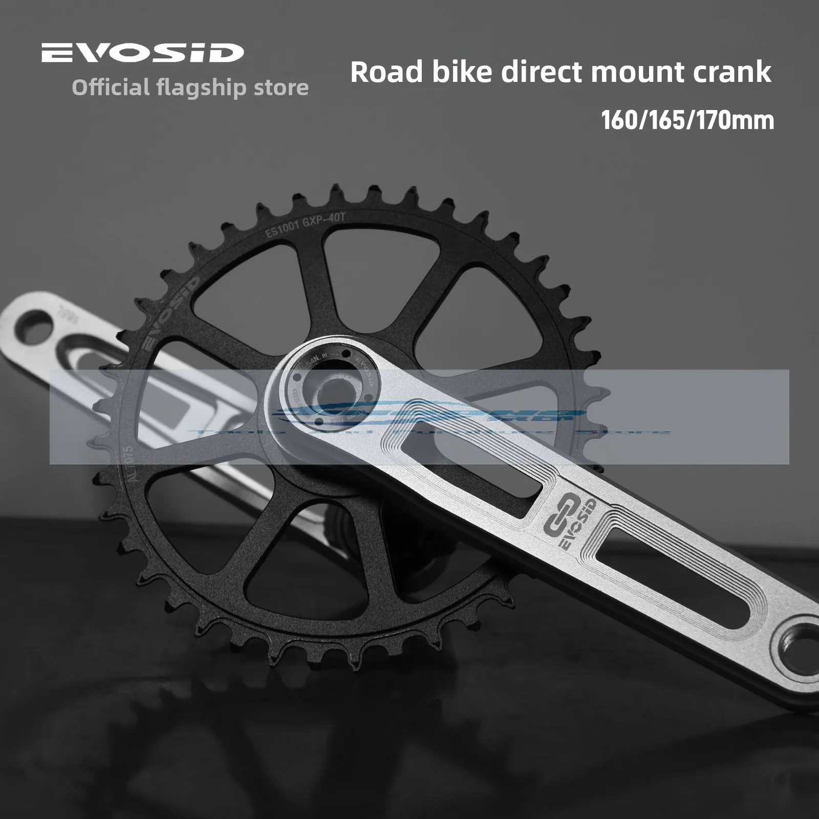 

EVOSID road car crank tooth plate 24mm hollow integrated straight-mounted tooth plate double single lightweight cran