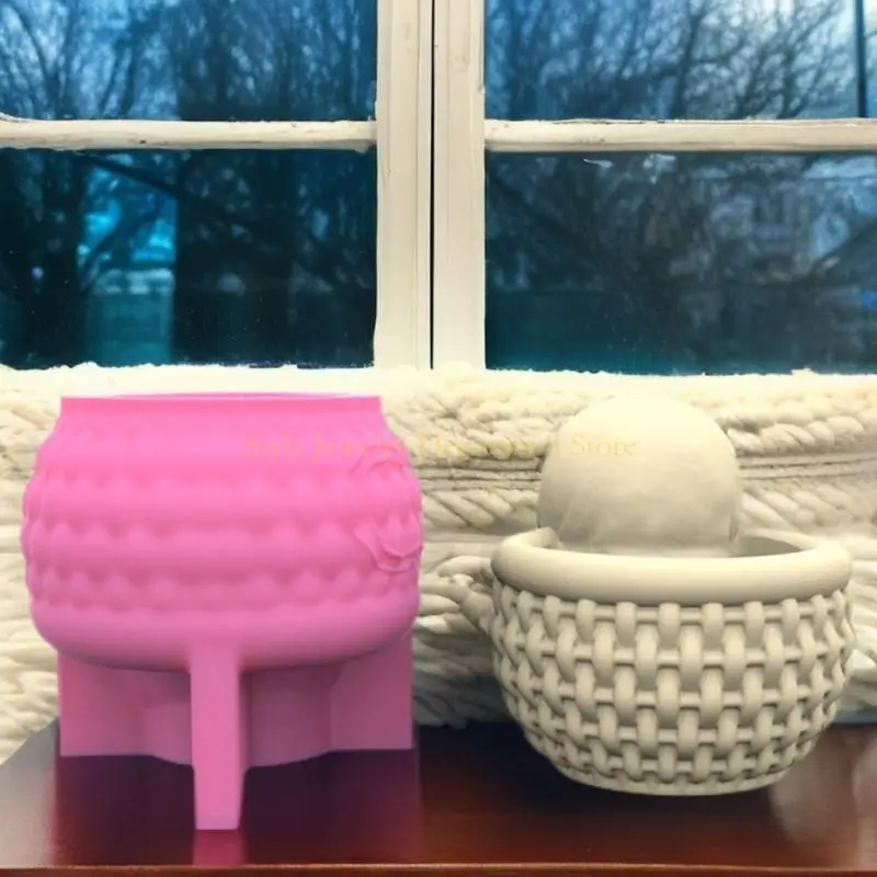 d46e diy زهرة وعاء القلم حامل الراتنج قوالب الحرف الزهر