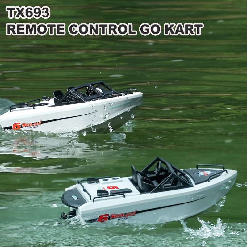 Tx693 1:12 Remote Control Go Kart 2.4G High-Speed Vortex Spray Brushless Water Electric Cool Boy Ship Model Children'S Toy Gift