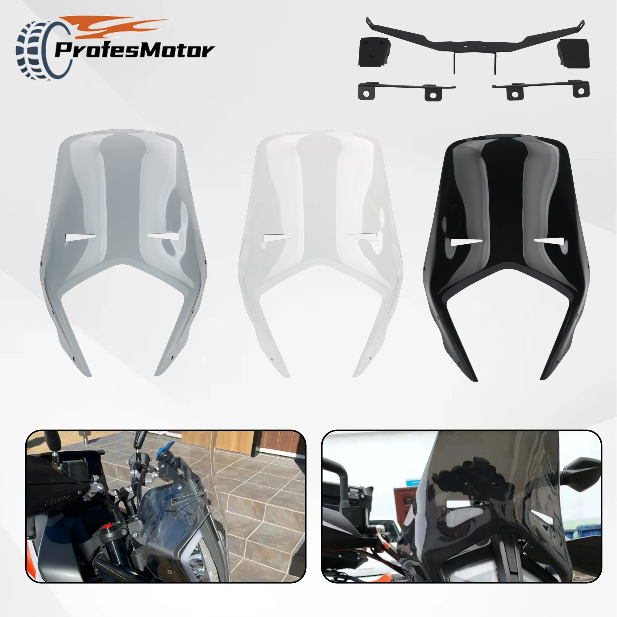 

For KTM Motorcycle PC Plastic Rally Windscreen Visor Fairing 390 790 890 Adventure Windshield 2017 to 2021 ADV Motocross Parts