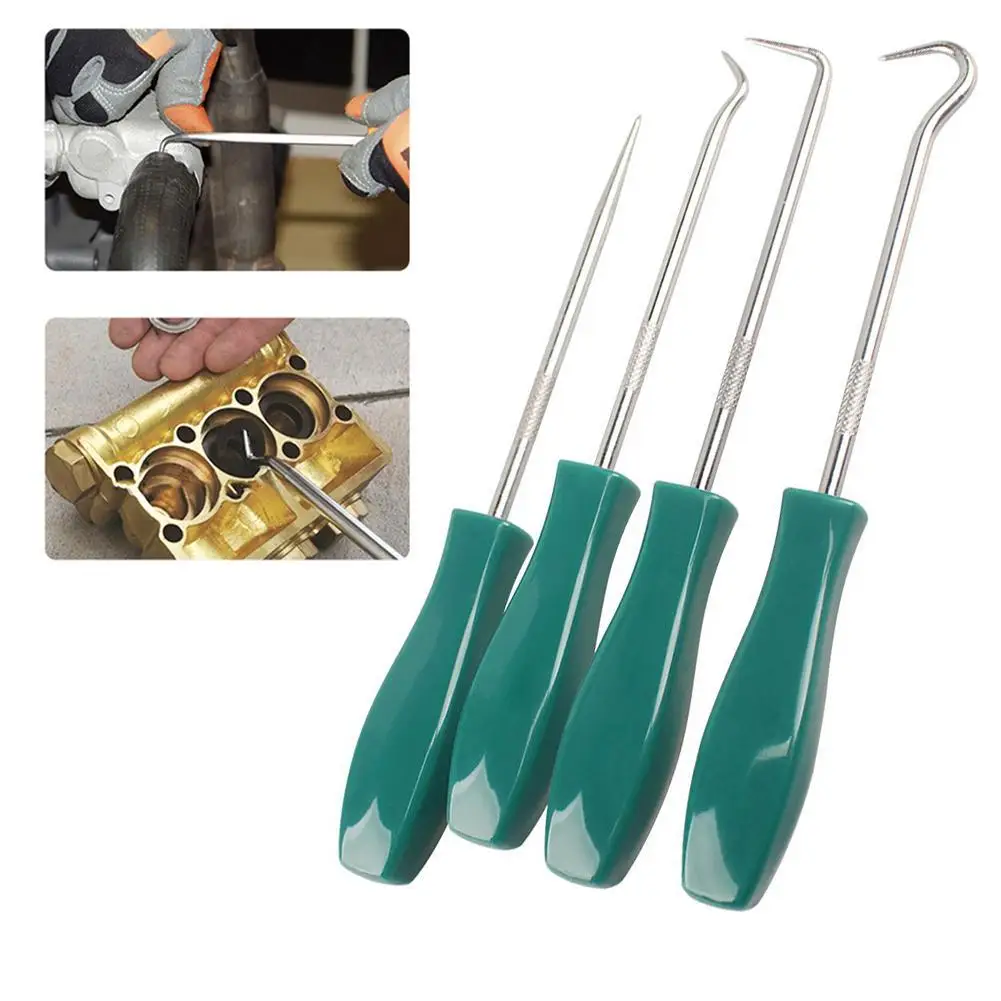 

4Pcs Car Auto Vehicle Oil Seal Screwdrivers Set O Seal Gasket Puller Remover Pick Hooks Repair Tools For Car