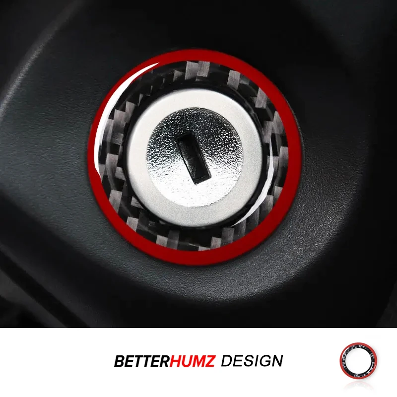 Für Ford Mustang 2009-2015 Carbon Fiber Center Konsole Zündschlüssel Ring Abdeckung Loch Trim Aufkleber Auto Innen Tuning zubehör
