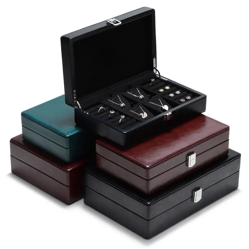 

New Jewelry Storage Box Ring Necklace Pendant Ear Studs Pearl Treasure Box High end High Capacity Jewelry Gift Box