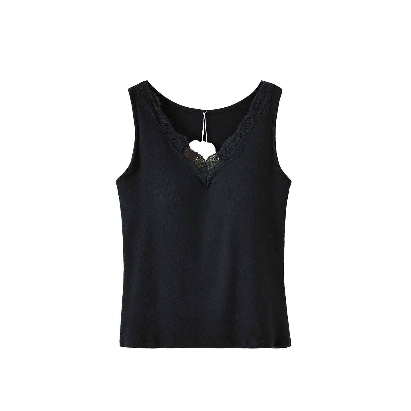 Plus Size Damen Thiened Fce Weste Einteiliges Top Spitzendesign Kein BH erforderlich Winter Warm Wear Chinesische Marke