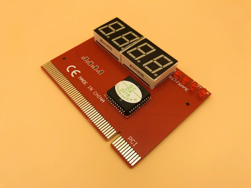 PC Yzer Post Kartu Komputer PCI Kartu Pos Papan Utama LED 4-Digit Diagnostik Plastik Logam Stabilitas Tinggi Express kartu