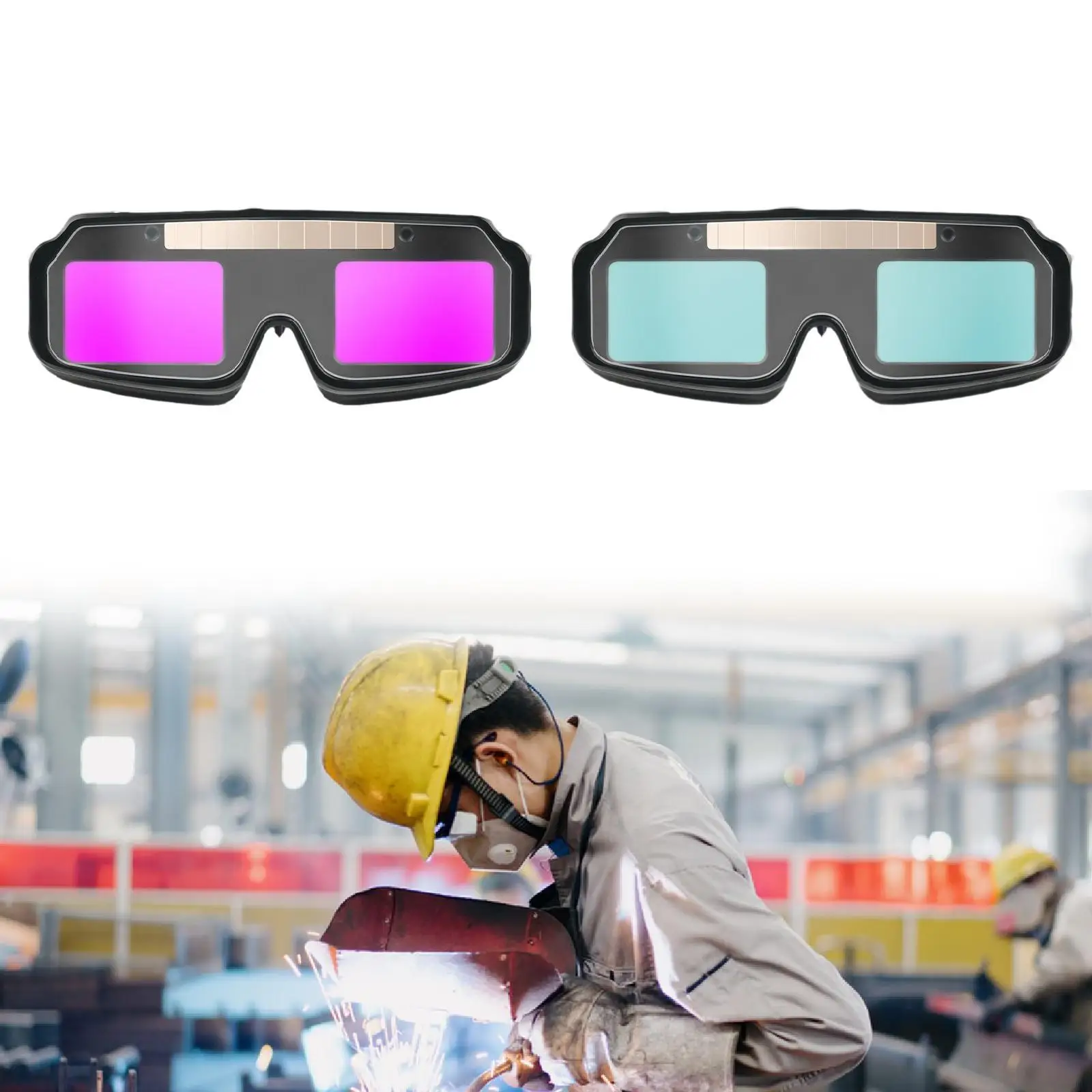 

Solar Auto Darkening Welding Glasses for Gas Welding Argon ARC Welding