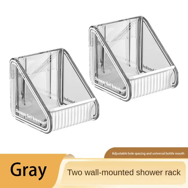 Storage Rack Installation Without Drilling Adjustable Accessories Grey Brown Bathroom Storage Hand Sanitizer Wall Hanging Device