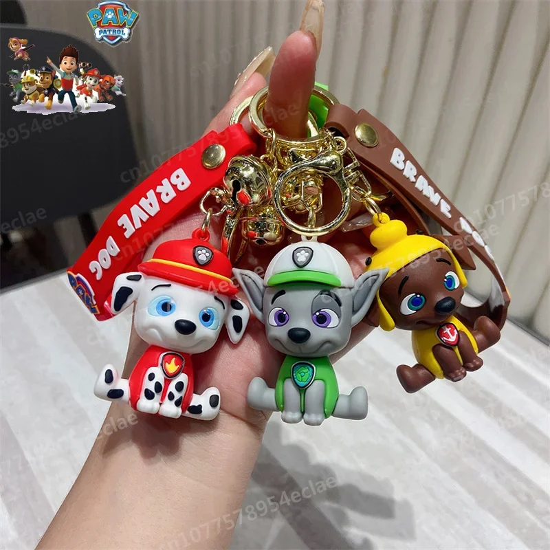 

Paw Patrol Anime Cute Puppy Skye Keychain PVC Chase Couple Keychain Kids Backpack Car Key Chain Decorative Gift Wholesale