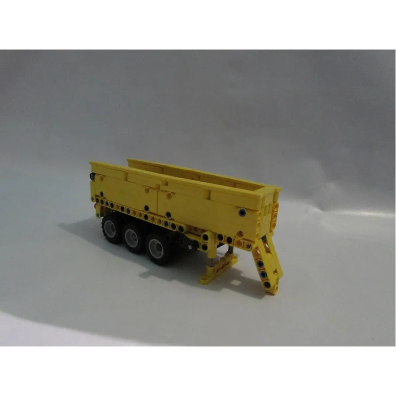 moc-34275-new-classic-small-three-axle-trailer-building-block-model-371-parts-boys'-children's-birthday-building-block-toy-gift