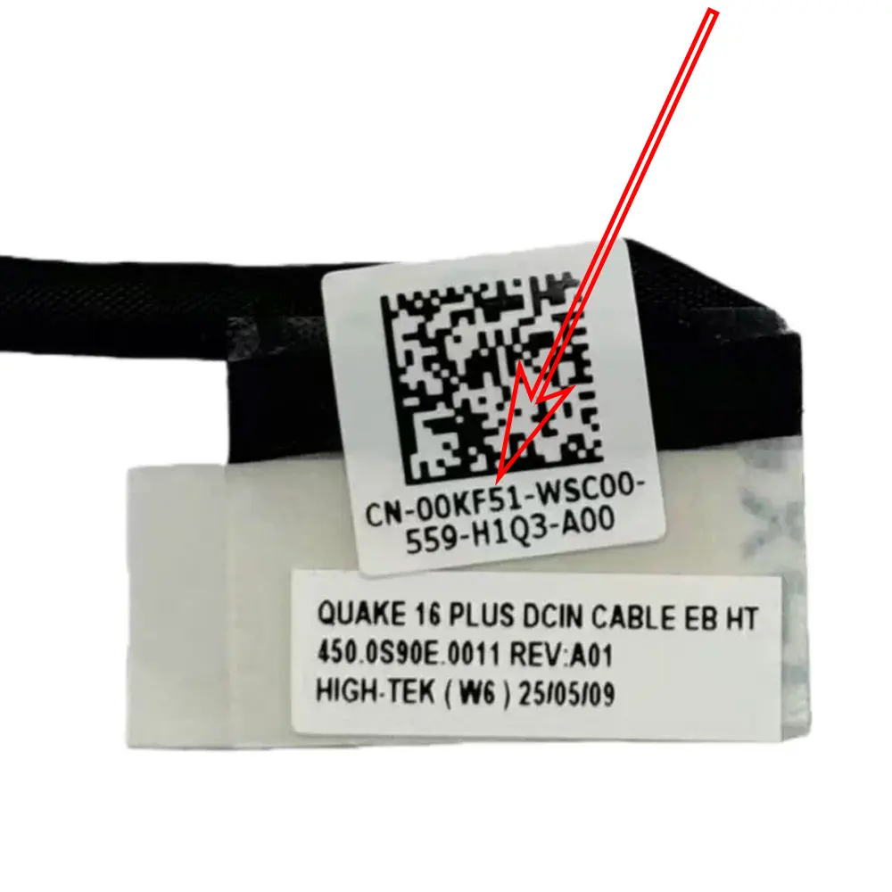 OEM For Dell Inspiron 16 Plus 7630 7635 7430 14 Plus 7430 Laptop DC Power Connector Jack DC-IN Charging Flex Cable 00KF51 0NHW0K view 6