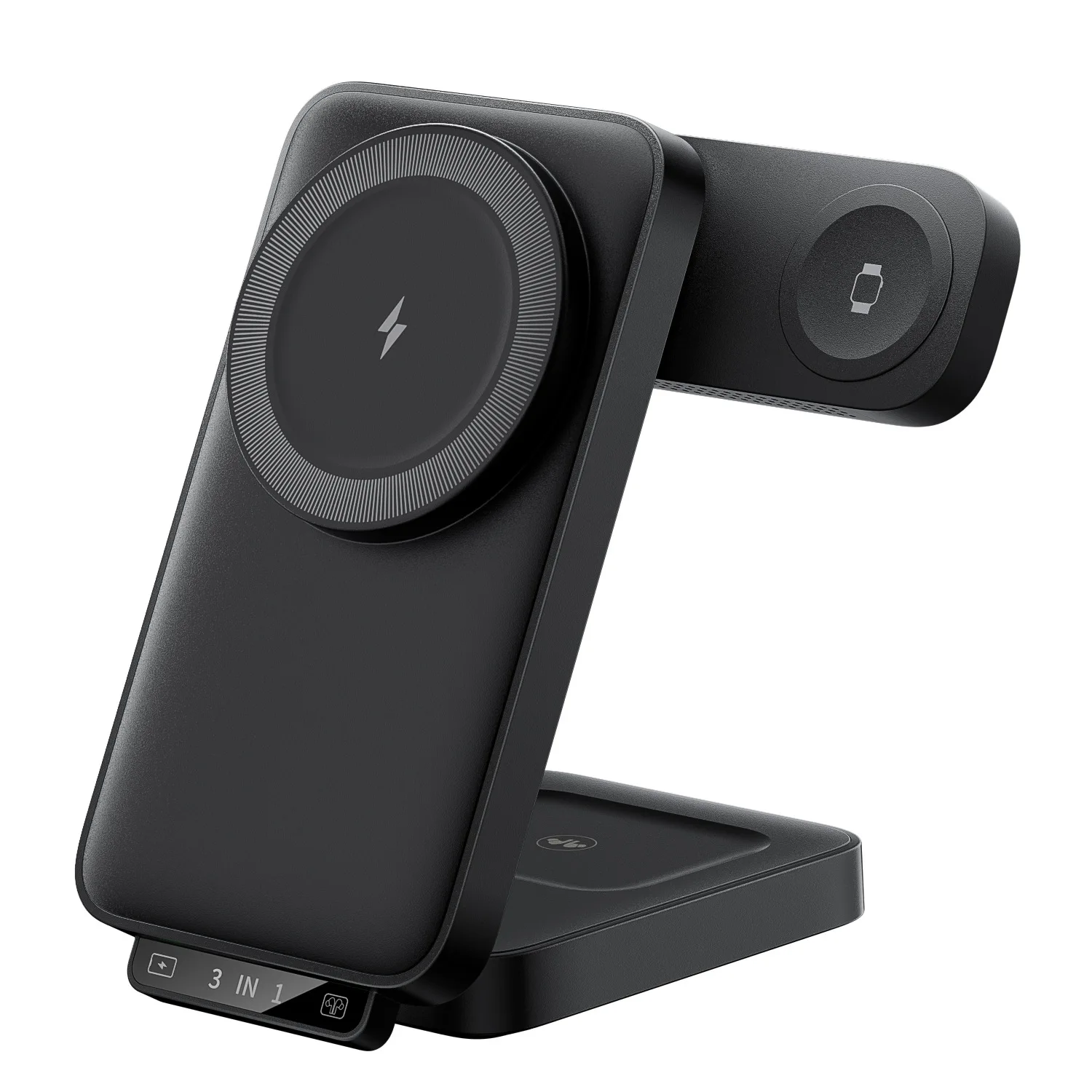 

New Arrivals 3 in 1 Travel-friendly Station with Foldable Design for Phone Smart Watch Earbuds Fast Wireless Charger