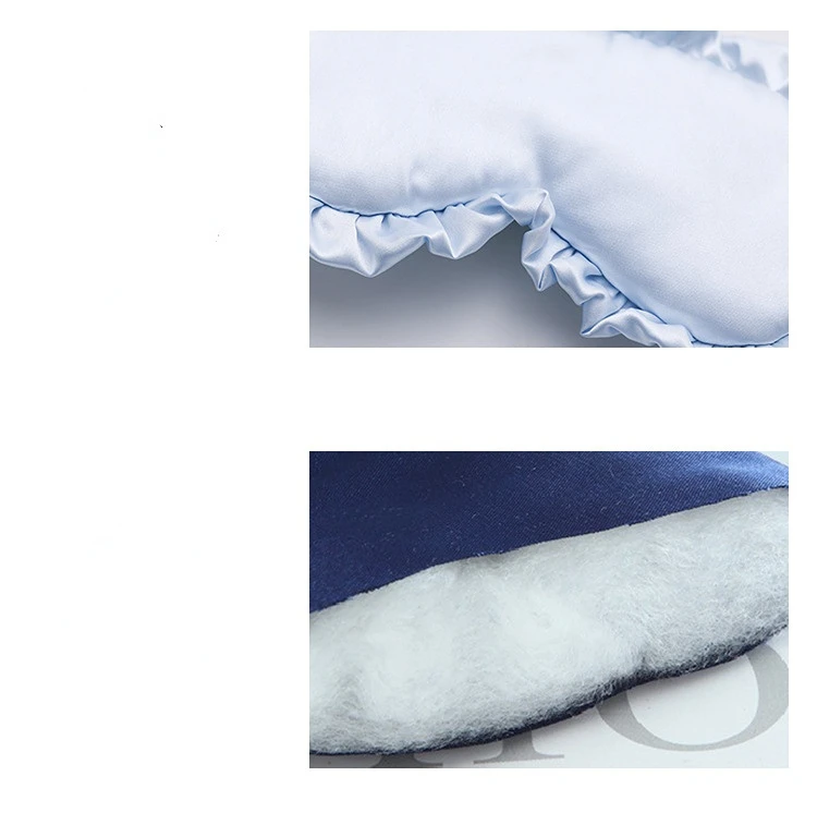 1pc seda plissado sono máscara de olho macio dormir olho cobre multicolorido noite sonho blackout olho remendos para pessoas dormir melhor