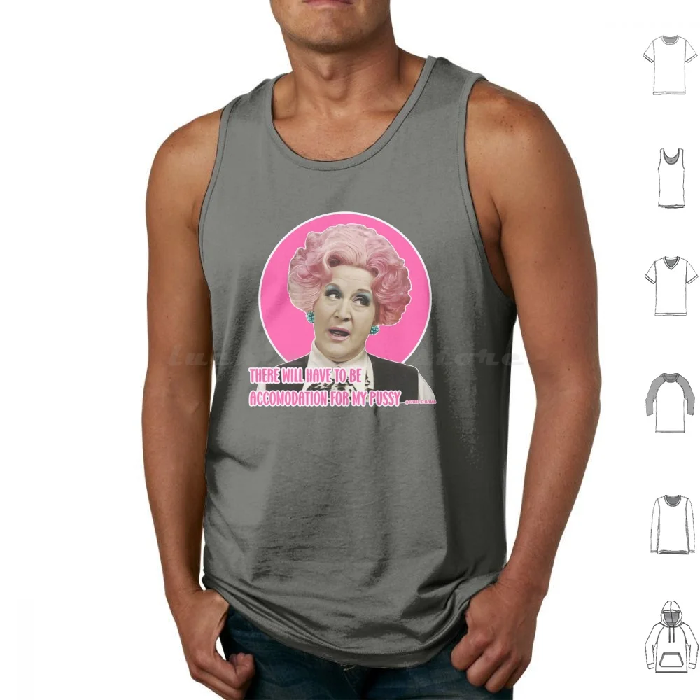 Mrs Slocombe Tank Tops Print Cotton Mrs Slocombe Are You Being Served British Humour 1970s Tv Tv Quote Icon Camp Campy