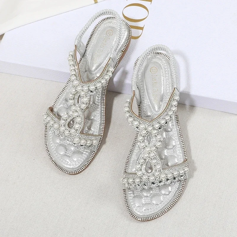 Slipper Suit Female Beige  Women\'s Summer Heels Suede Comfort luxury sandals women designers  sandalias