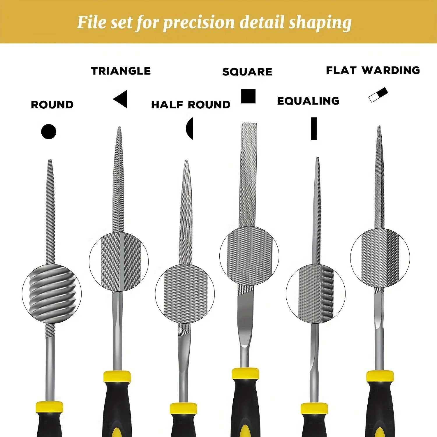 File Set, Needle Diamond Files 13PCS,for Precision Metal Wood Files, Plastic Carving Tool with Steel Brush and Carry Case