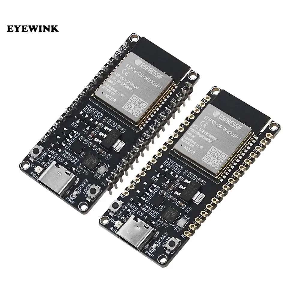 ESP32-C6 WiFi Bluetooth Development Board Onboard ESP32-C6-WROOM-1-N8 Module WiFi6 RISC-V Development Board