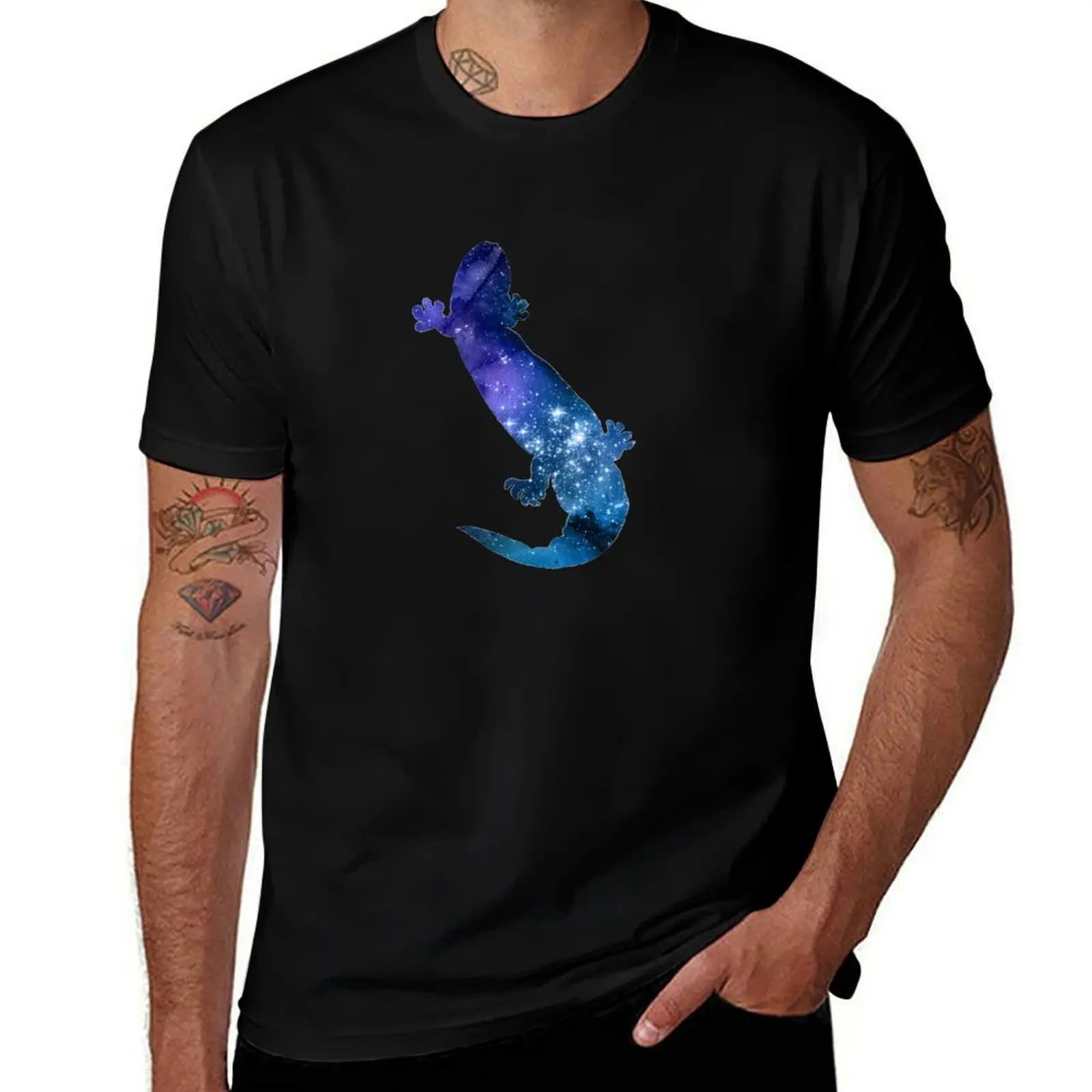 Hellbender Salamander T-Shirt Big and Tall Solid Color T-Shirt