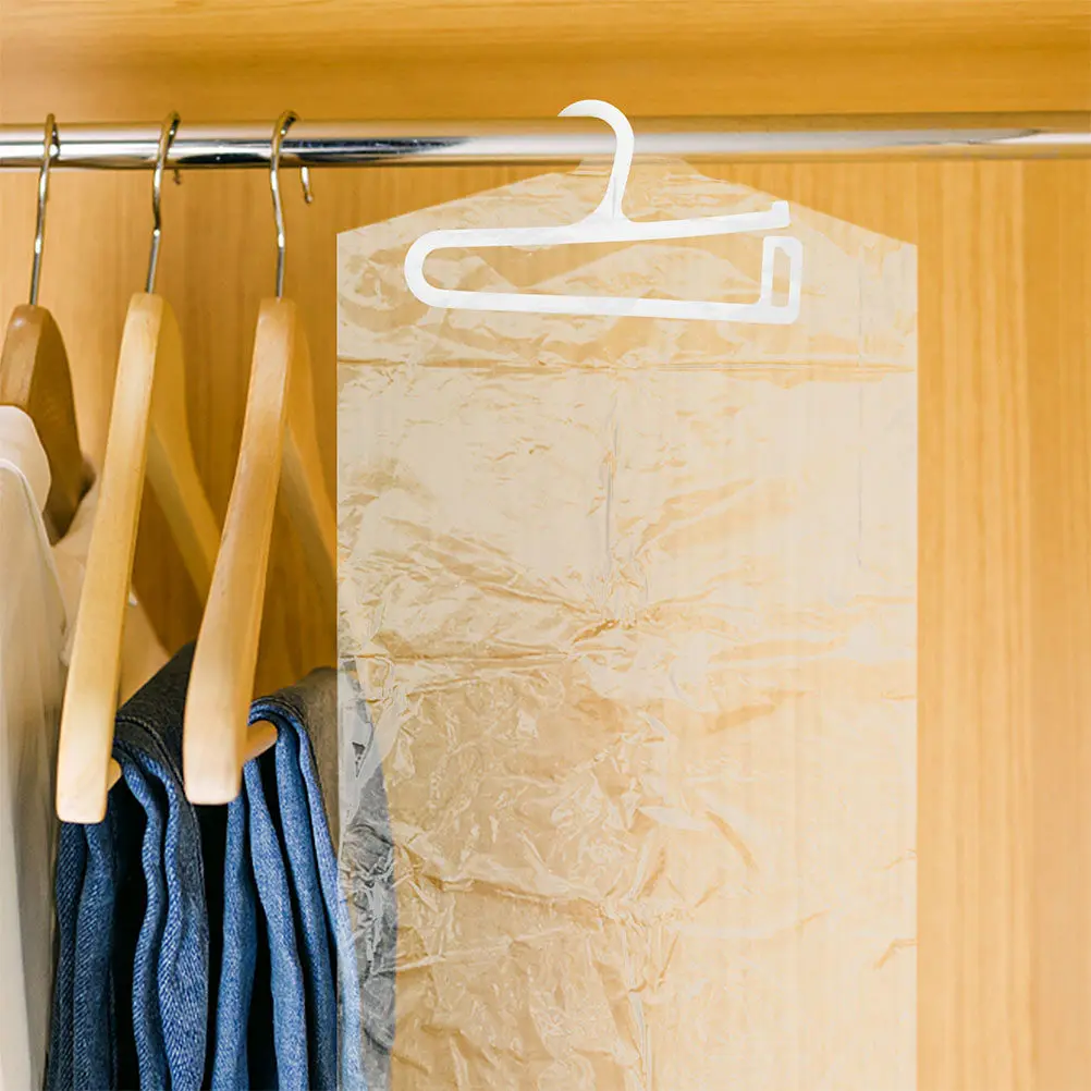 

25 шт. утолщенных пластиковых чехлов для зимних пуховиков, защитные чехлы для одежды, чехлы для подвешивания