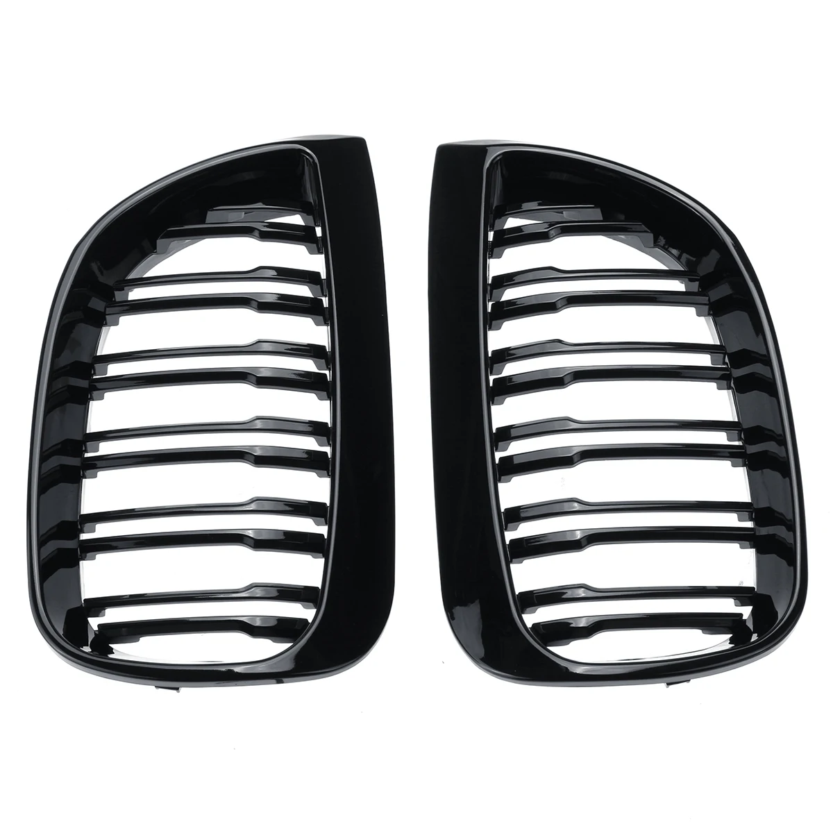 Pair Car Front Kidney Grille For BMW E81 E87 2004-2007 M SPORT Pre-facelift Racing Grills Grilles Auto ABS Grill Accessories