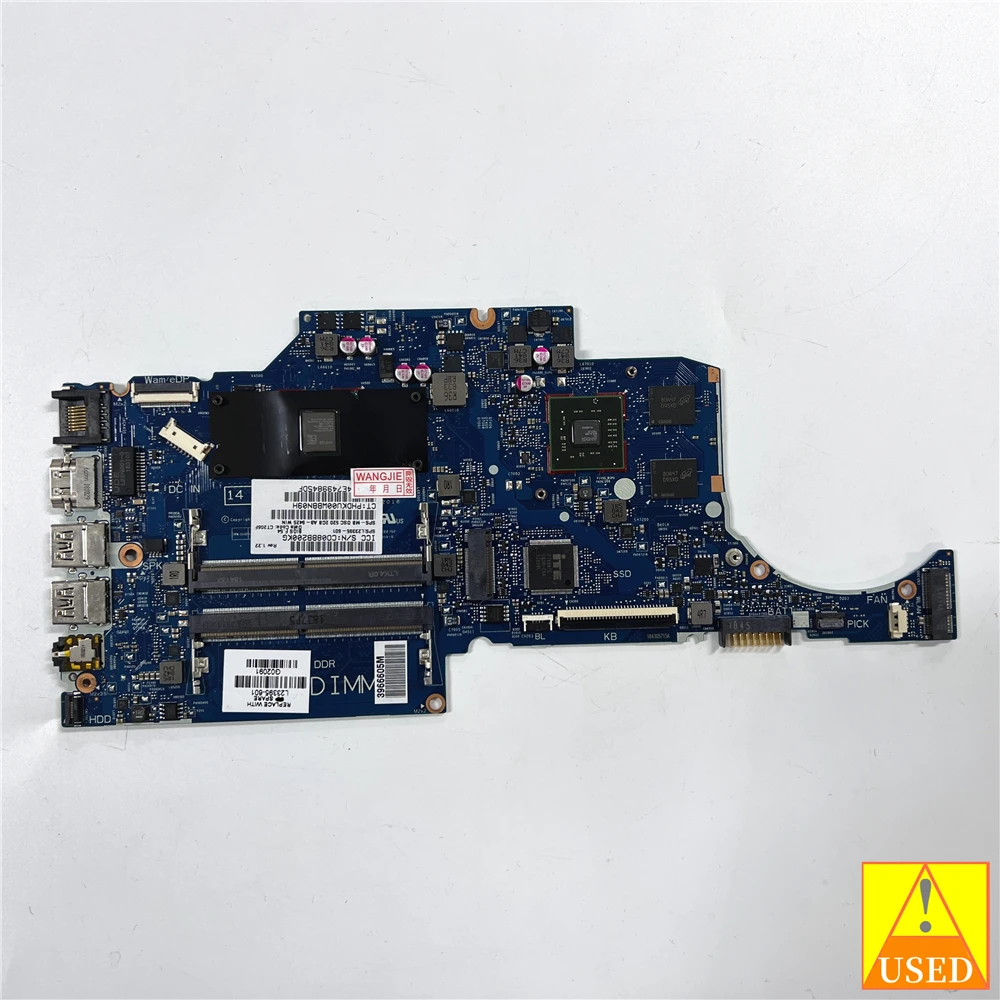 

USED Laptop motherboard L23395-601 6050A2983401 FOR HP 14-CM with A9-9425 520 2GB Fully Tested and Works Perfectly