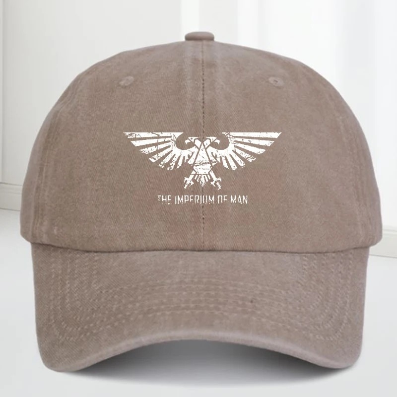 Imperium of For Man Sci-fi Art - قبعة بيسبول مطبوعة كلاسيكية محايدة للجنسين، قماش مغسول، قبعة ترفيهية خارجية